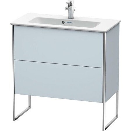 Duravit Xsquare Floor Standing Vanity Unit Light Blue Satin Matt XS445509797